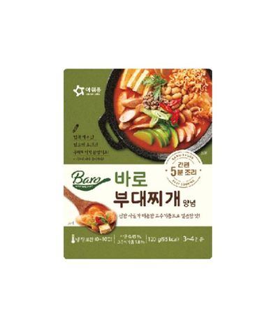 [보리보리] 아워홈 바로부대찌개양념 120g x3개