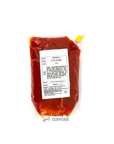 [보리보리] 아워홈 스위트칠리소스 행복한맛남 1박스 2kg 한박스