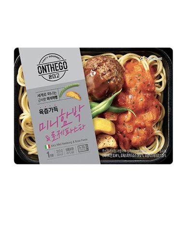 [보리보리] 아워홈 온더고 육즙 가득 미니함박 로제파스타 310g x3개