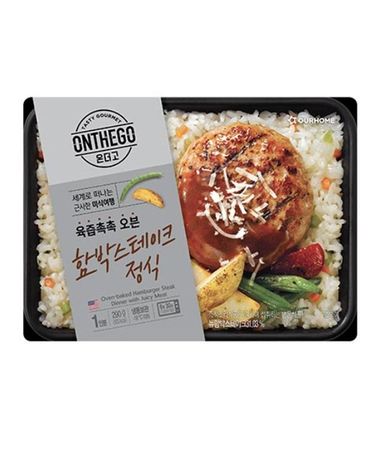 [보리보리] 아워홈 온더고 육즙촉촉 오븐 함박스테이크정식 290g x3개