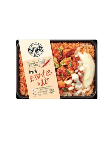 [보리보리] 아워홈 온더고 리얼 통 모짜치즈 불닭 290g x3개