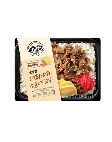 [보리보리] 아워홈 온더고 숯불향 데리야끼 소불고기 덮밥 290g x3개