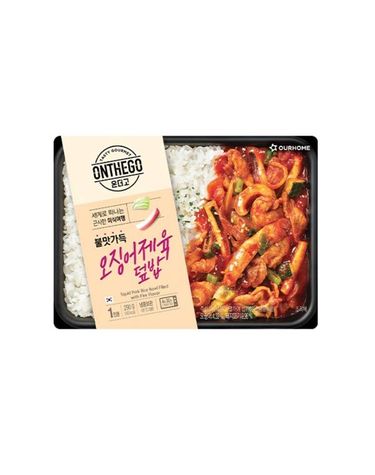 [보리보리] 아워홈 온더고 오징어제육 덮밥 290g x2개