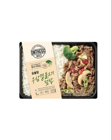 [보리보리] 아워홈 온더고 숯불향 우삼겹불고기덮밥 290g x2개