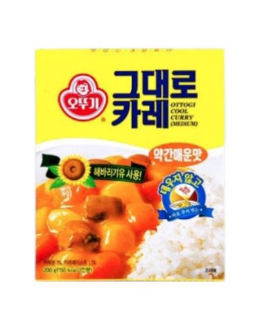 [보리보리] 오뚜기 그대로카레 약간매운맛 200g x4개