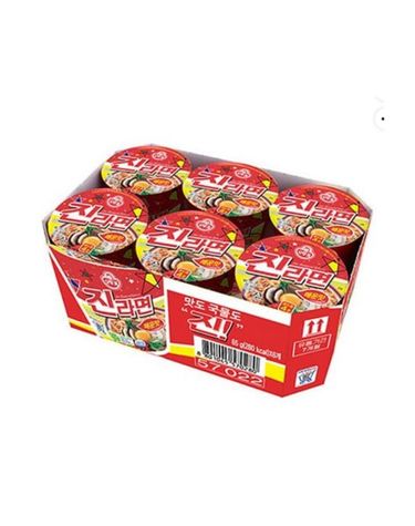 [보리보리] 오뚜기 진라면매운맛컵 65g6입 x1개