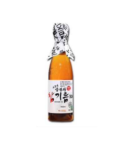[보리보리] 소문난삼부자 통참깨 참기름 100 350ml x2개