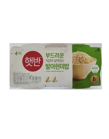 [보리보리] CJ제일제당 발아 현미밥 210g2+2 x2개