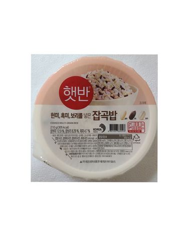 [보리보리] CJ제일제당 햇반 매일잡곡밥 210g x6개