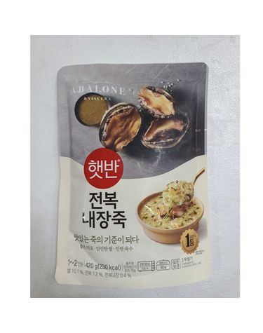 [보리보리] CJ제일제당 햇반 소프트밀 전복내장죽 420g x3개