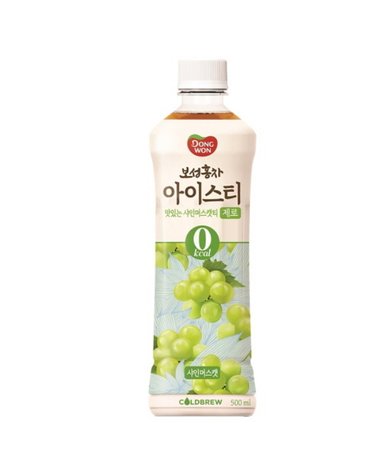 [보리보리] 보성홍차 아이스티 제로 샤인머스캣 500ml 24페트