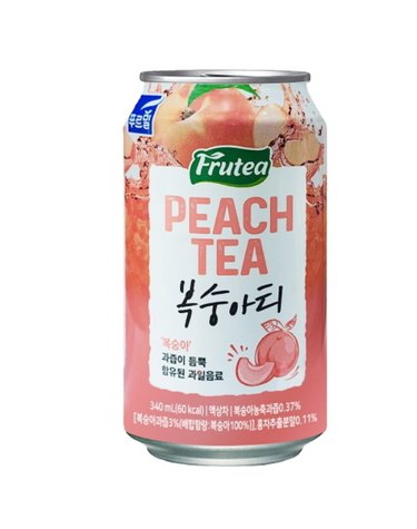 [보리보리] 푸르밀 복숭아티 340ml 24캔