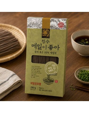 [보리보리] 청수 메밀이좋아 비빔냉면 280g, 4개