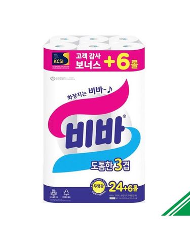 [보리보리] 유한킴벌리 비바 도톰한 3겹데코 25m 30롤 x2개