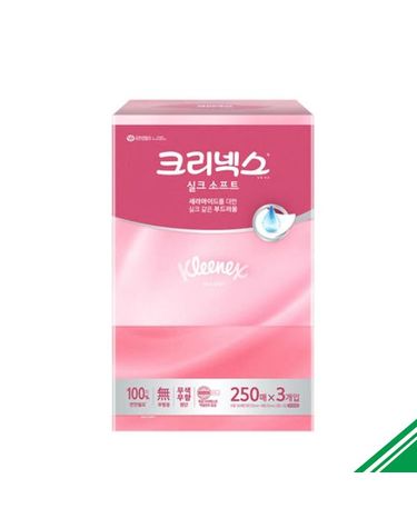 [보리보리] 크리넥스 실크소프트 각티슈 250매 3입 x4개