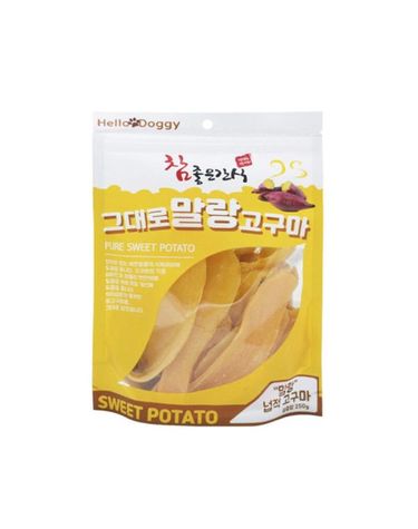 [보리보리] 헬로도기 참좋은간식 말랑 고구마 넙적 250g 강아지 간식