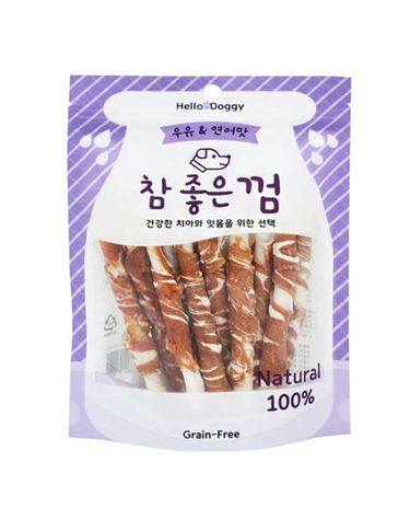 [보리보리] 헬로도기 참좋은껌 - 우유연어맛 스틱 15p