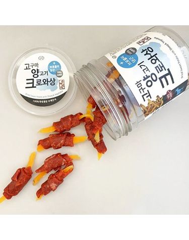 [보리보리] 아침애 수제간식 고구마 양고기 크로와상 200g