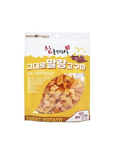 [보리보리] 헬로도기 참좋은간식 말랑 고구마 큐브 250g 강아지 간식