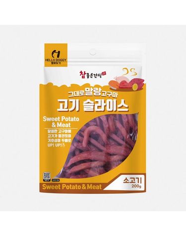 [보리보리] 헬로도기 그대로 말랑 고구마 고기 슬라이스 소고기 200g