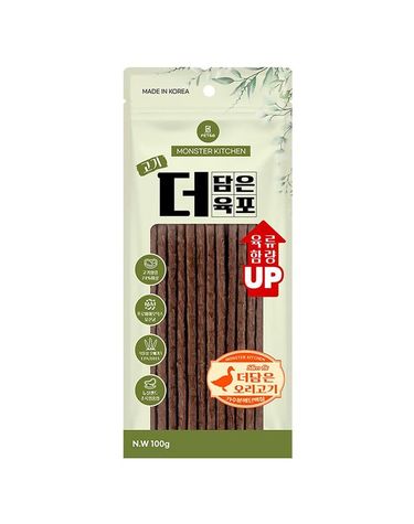 [보리보리] 몬스터키친 고기더담은 육포 슬림핏 100g - 오리