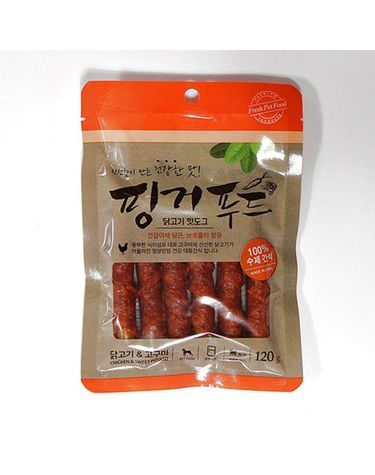 [보리보리] 아침애 수제간식 핑거푸드 닭고기 핫도그 120g