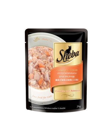 [보리보리] 쉬바 참치와 연어 파우치 70g