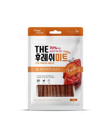 [보리보리] 도기프렌드 첼시 더 후레쉬미트 져키칸식 오리 100gx10개 강아지 간식