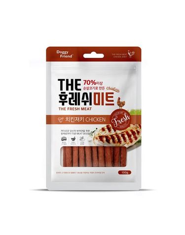 [보리보리] 도기프렌드 첼시 더 후레쉬미트 져키칸식 치킨 100gx10개 강아지 간식