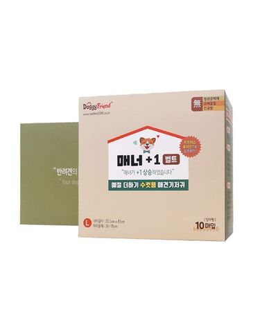 [보리보리] 도기프렌드 수컷용 매너+1 기저귀 L10매 x10개