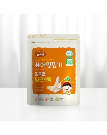 [보리보리] 핑거 유기농 길쭉한 당근스틱 아이과자
