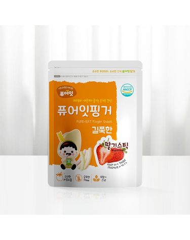 [보리보리] 핑거 길쭉한 딸기스틱 아이과자