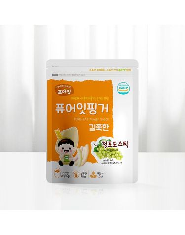 [보리보리] 핑거 길쭉한 청포도스틱 아이과자