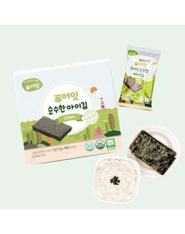 [보리보리]  오가닉 순수한 아이김 김100 아이반찬