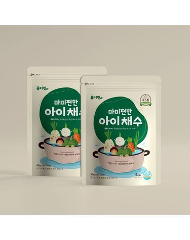 [보리보리]  마미편한 아이채수 2팩 이유식 육수 국내산 야채 로스팅 채소 유아식 국물