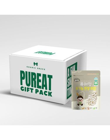 [보리보리]  유기농 튀밥 10봉세트 선물용 간식박스