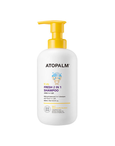 아토팜 [보리보리]  키즈 프레쉬 2in1 샴푸 460ml X 2개 +MLE 로션 20ml 2개