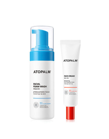 아토팜 [보리보리]  페이스 크림 35ml + 페이셜 폼 워시 150ml +MLE 로션 20ml 2개