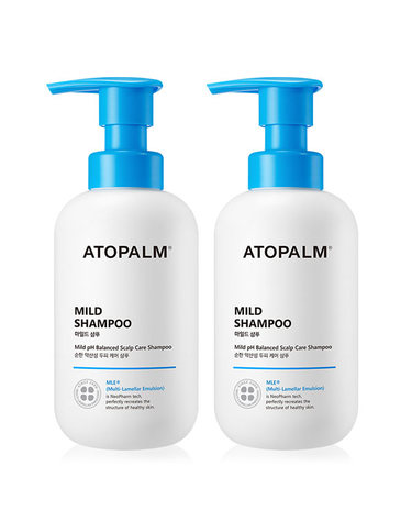 아토팜 [보리보리]  마일드 샴푸 300ml 거품형 X 2개 +MLE 로션 20ml 2개