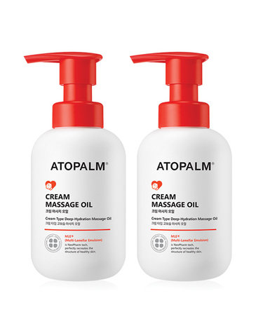 아토팜 [보리보리]  크림 마사지 오일 200ml X 2개 +MLE 로션 20ml 2개