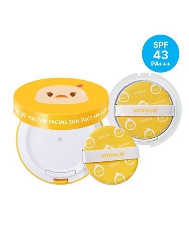 아토팜 [보리보리]  톡톡 페이셜 선팩트 15g 본품+리필 +선랜덤10ml 2개