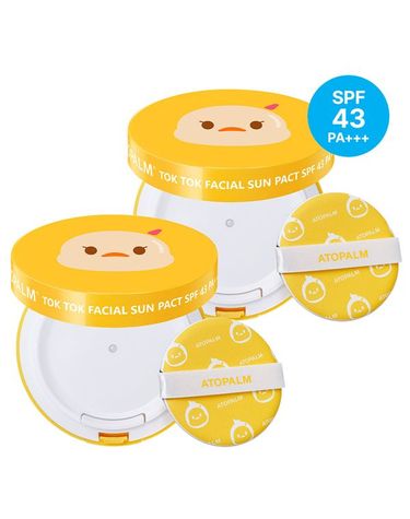 아토팜 [보리보리]  톡톡 페이셜 선팩트 15g 본품 X 2개 +20ml 2개 랜덤