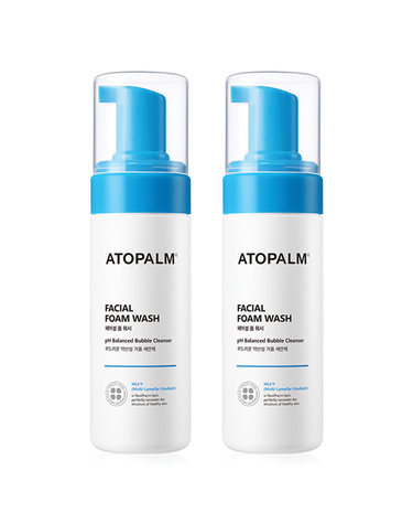 아토팜 [보리보리]  페이셜 폼 워시 150ml X 2개 +MLE 로션 20ml 2개