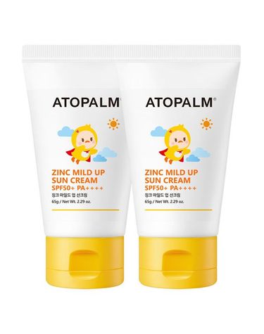 아토팜 [보리보리]  징크 마일드 업 선크림 65g X 2개 +선랜덤10ml 2개