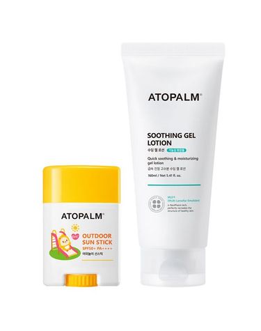 아토팜 [보리보리]  야외놀이 선스틱 21g + 수딩 젤 로션 160ml +선10ml+수딩젤20ml