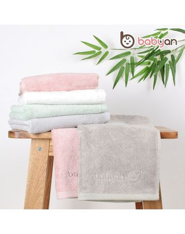 [보리보리]  국내산 무형광 대나무밤부 심볼라인 세면타올페이스타월40x85cm200g