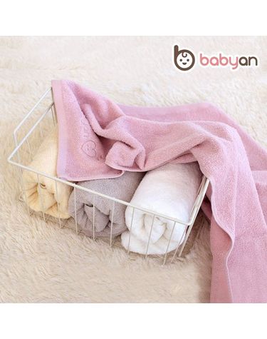 [보리보리]  국내산 무형광 심볼라인 순면 신생아 유아  아기목욕타올270g