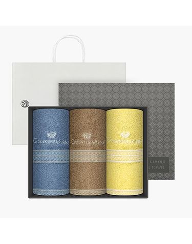 [보리보리]  CM뱀부블럭40 155g 뱀부얀 수건 3매 선물세트블랙박스+크림쇼핑백 랜덤발송