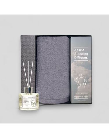 [보리보리] 프리미엄 디퓨져 수건 답례품 수면A디퓨져 120ml1+뉴컬러무지1 선물세트 단체선물 기념선물
