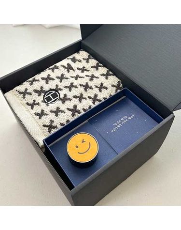 [보리보리] 프리미엄 디퓨져 수건 답례품 차량용B스마일디퓨져1+엑스/스퀘어1 선물세트 단체선물 기념선물